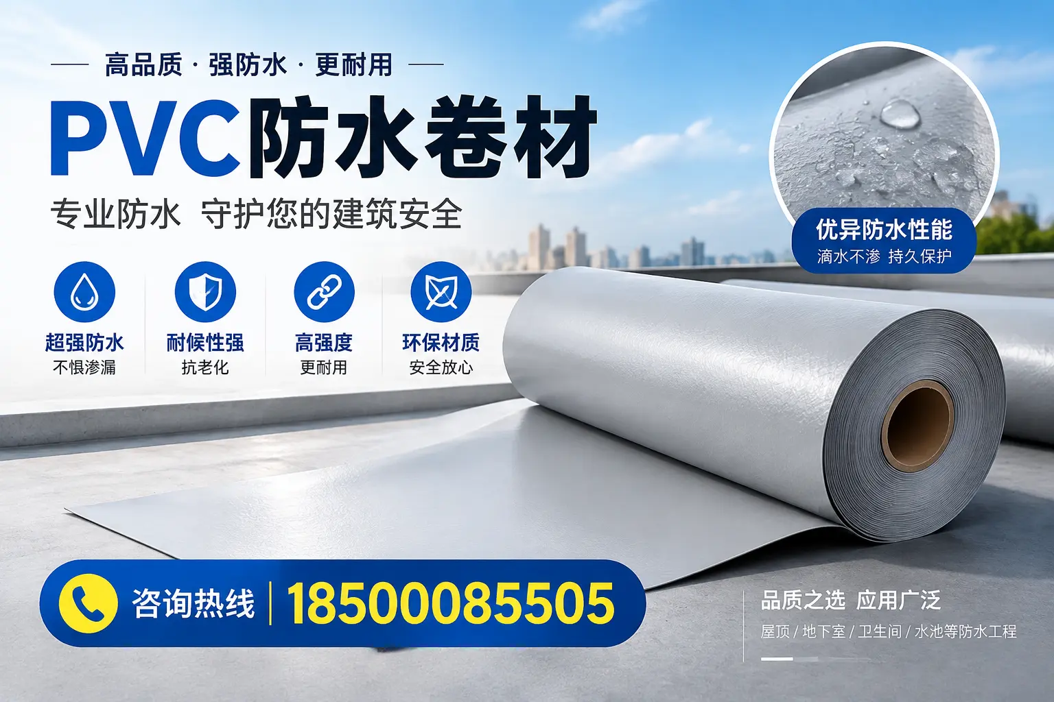 廊坊地区pvc防水卷材的市场现状与发展趋势