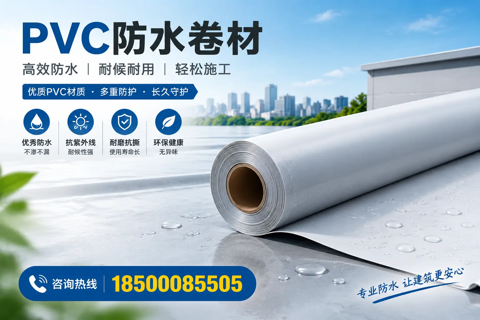 选择PVC防水卷材时需关注的技术参数，廊坊指南